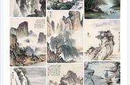 中国山水画大师作品集：一册精选赏析